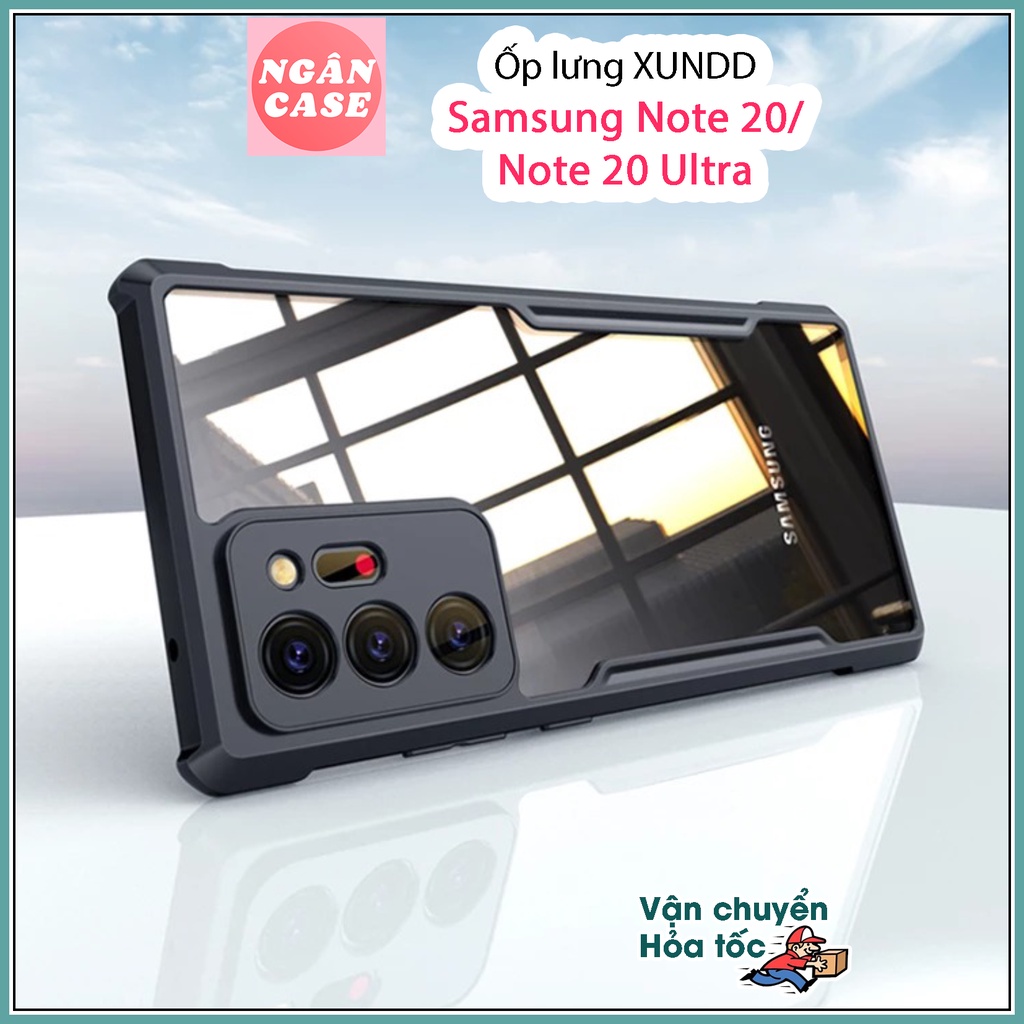 Ốp lưng XUNDD Samsung Note 20 / Note 20 Ultra - Mặt lưng trong, Viền TPU, Chống sốc