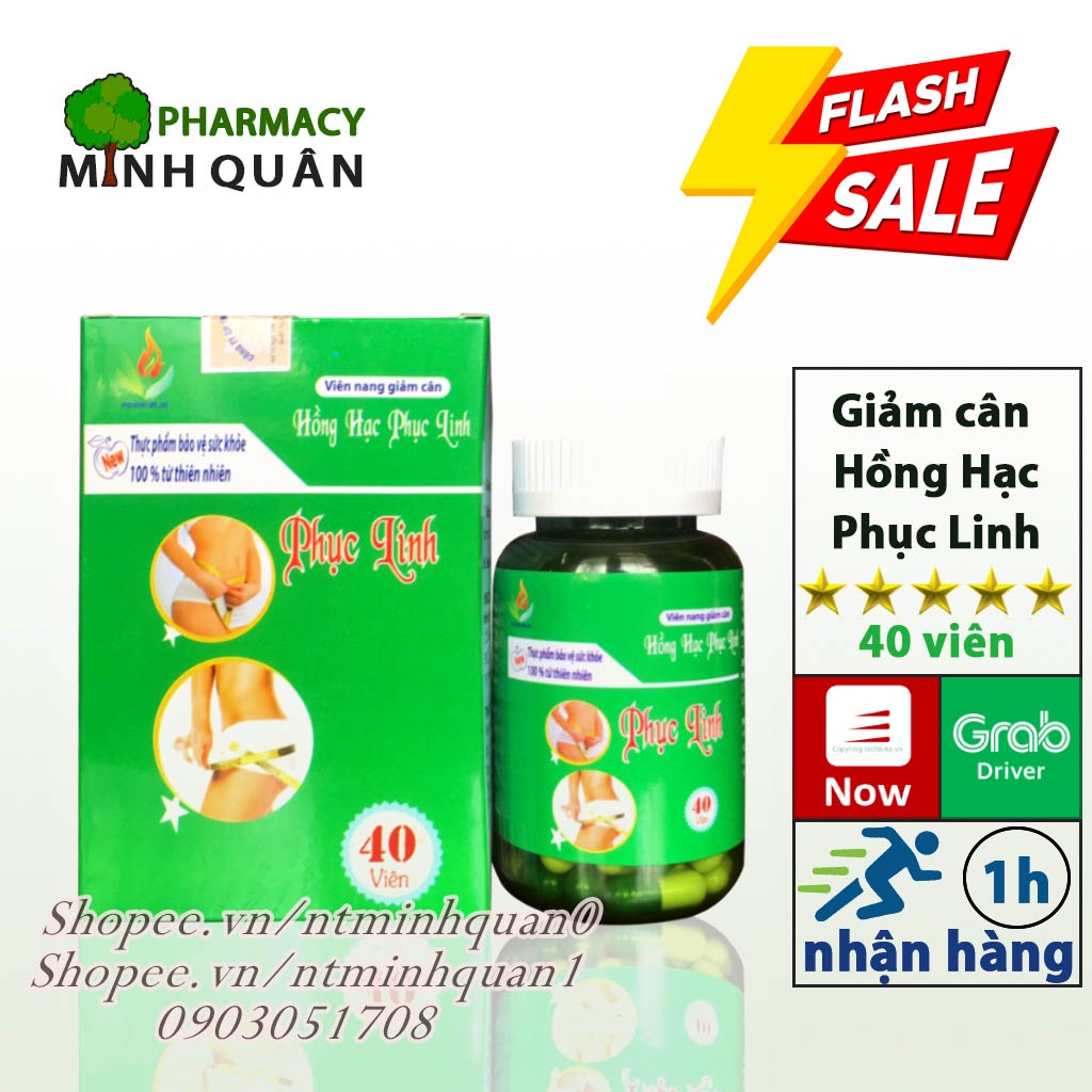 Giảm cân Hồng Hạc Phục Linh hiệu quả không gây mệt [CHÍNH HÃNG]