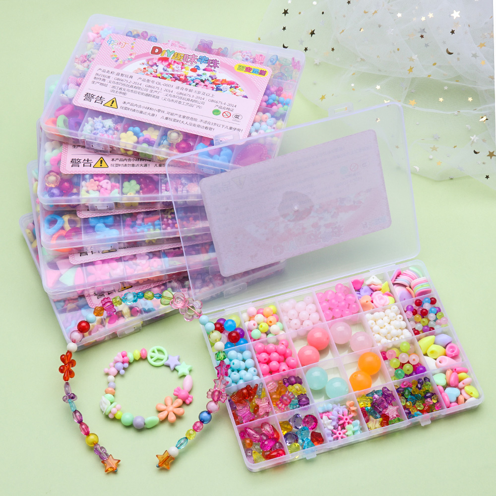 Bộ Hạt Nhựa Resin Làm Trang Sức Thủ Công Kiểu Hoạt Hình Dành Cho Bé
