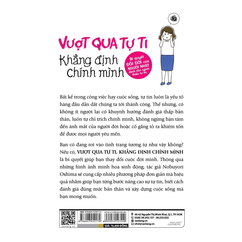 Sách Vanlangbooks - Vượt Qua Tự Ti Khẳng Định Chính Mình