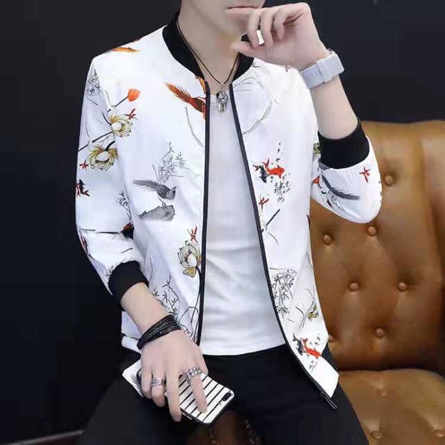 Áo khoác nam mùa xuân và mùa thu áo khoác nam trung niên và trẻ trung