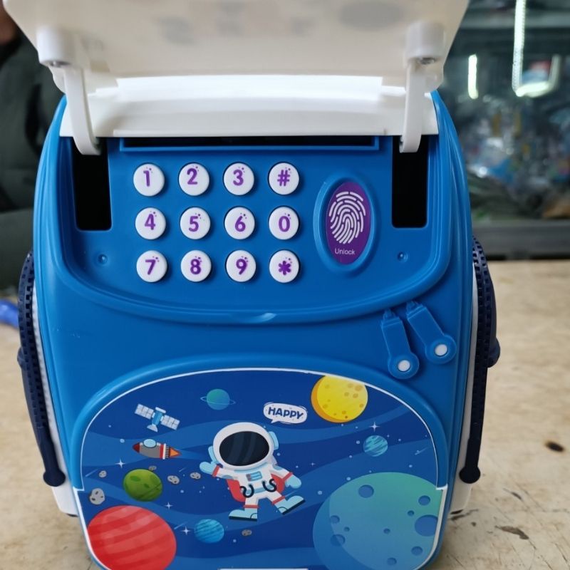Đồ chơi Balo tiết kiệm cho bé có khóa, đèn, nhạc (tặng kèm 3 pin AA) (BBTOYS: 51)