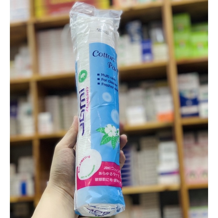 Bông tẩy trang Jomi Nhật Bản 120 miếng - Bông tẩy trang Jomi cotton tự nhiên mềm mịn, nhẹ nhàng