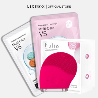 Combo Máy Rửa Mặt Halio Original và 2 Mặt nạ dưỡng da