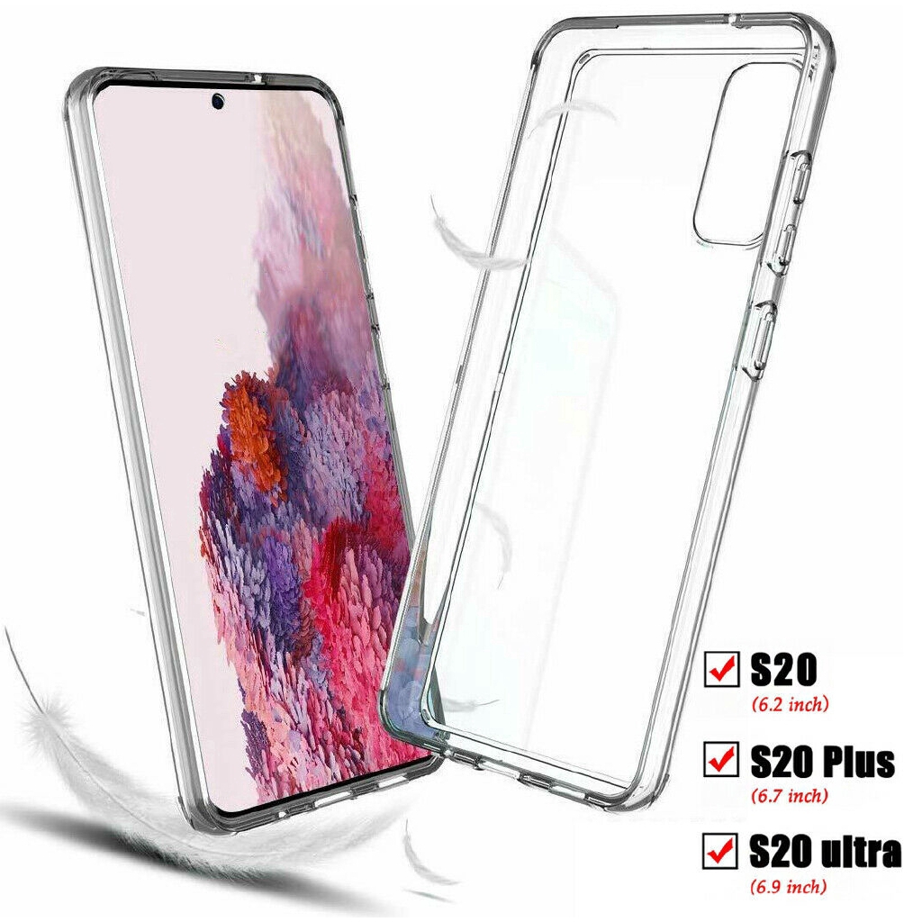 Ốp điện thoại gel TPU mềm trong suốt cho Samsung Galaxy S20 S20 Plus S20 Ultra