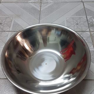 Bộ thau ,rổ inox 6 cái lớn ( 5 thau: 32,34,36,40,45cm và 1 rổ 34 cm)