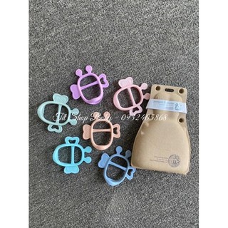 Gặm nướu Silicone MAMASTEM JEMJEM MONSTER Hàn Quốc (Full Case vuông )