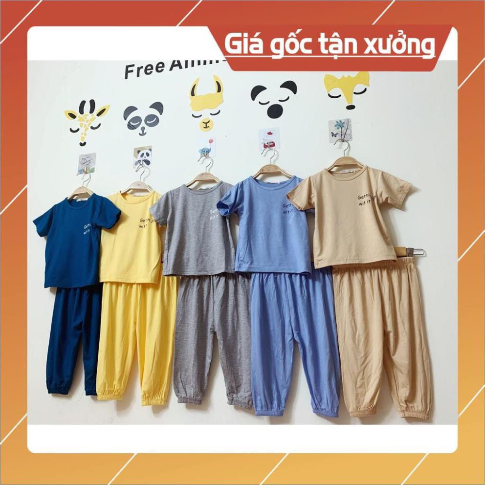 Quần áo trẻ em,đồ bộ em bé - Đồ Bộ Bé Trai, Bé Gái Minky Mom Chất Thun Lạnh, Đồ Bộ Cho Bé Mặc Nhà Cộc Tay Mùa Hè