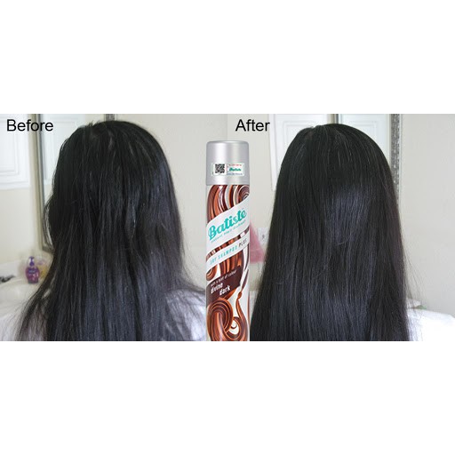 Dầu Gội Khô Batiste Cho Nam Và Nữ Tóc Đen - Batiste Dry Shampoo Plus With A Hint Of Colour Divine Dark 200ml