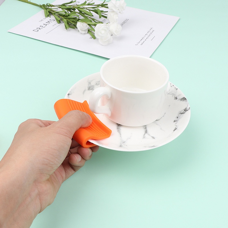 1 Cặp Vỏ Bọc Tay Cầm Tô/Nồi Cách Nhiệt Bằng Silicon Mềm Dày Dặn