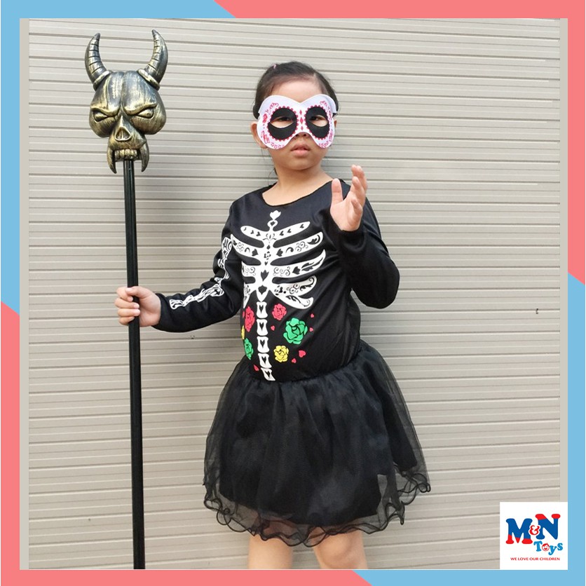 Váy xương hóa trang Halloween cho bé