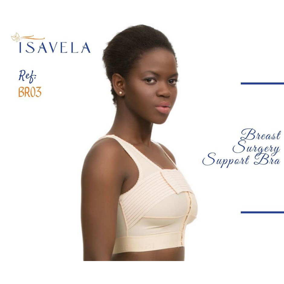 ISAVELA BR03 - Áo định hình ngực sau phẫu thuật thẩm mỹ, có dải đai ổn định ngực liền với áo | BigBuy360 - bigbuy360.vn