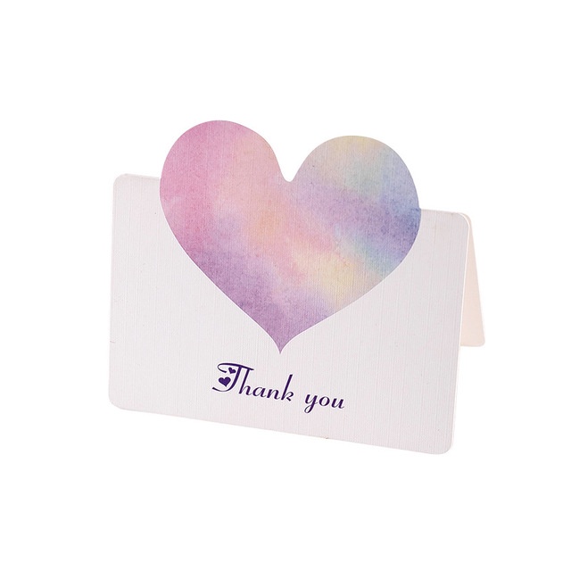 Thiệp Tình Yêu, Thank You Card HynBee Dùng Ghi Lời Nhắn Yêu Thương Quà Tặng