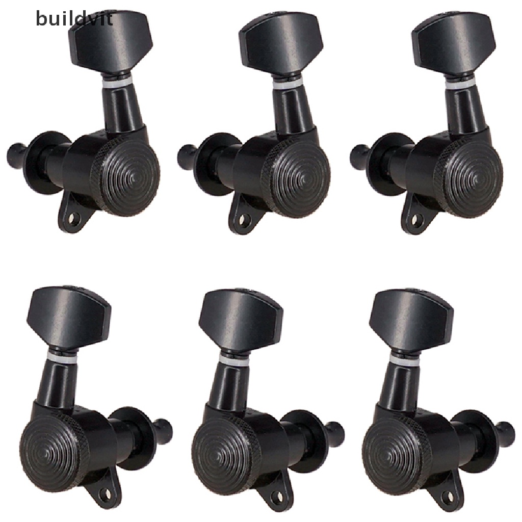 {buildvit} 6Pcs Locked string tuning pegs key tuners machine heads for guitar accessory hye