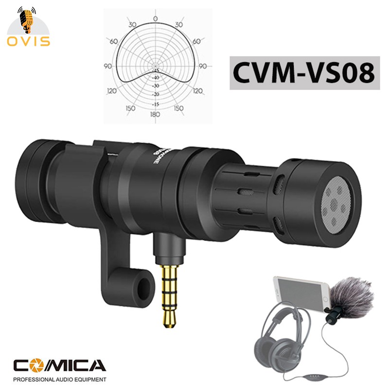 Micro Shotgun Ghi Âm, Quay Phim Cho Smartphone | Comica CVM-VS08