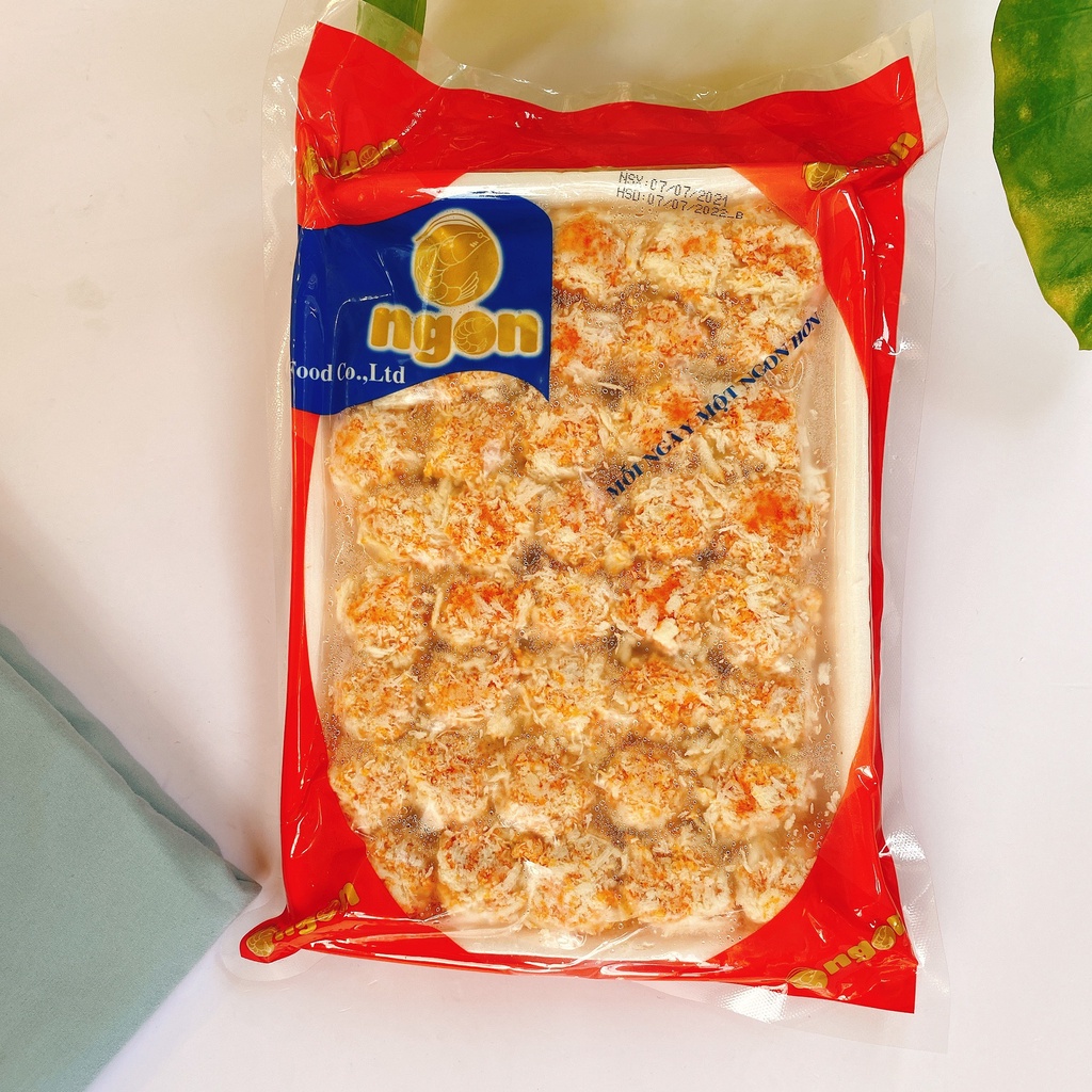 Viên hải sản sốt phô mai mayonnaise - tôm viên nhân phô mai chiên lên siêu ngon