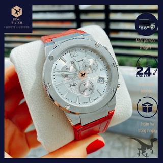 Đồng hồ nam ferragamo f80 chronograph dây da cao su - size 41mm - máy quartz