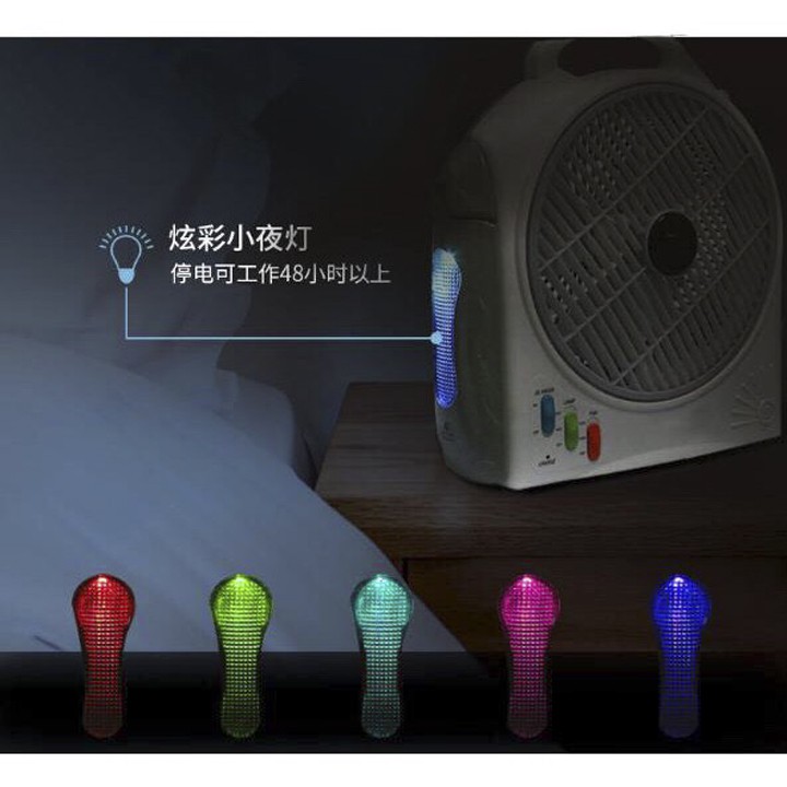 [Hàng Nội Địa] Quạt Tích Điện DN322 - 2 Bình Ắc Quy - Có Đèn LED- Bảo Hành 12 Tháng | BigBuy360 - bigbuy360.vn