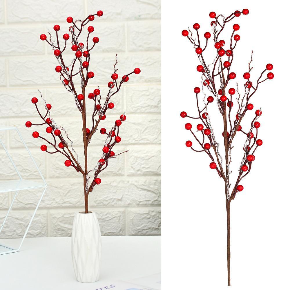 Nhánh Quả Berry Nhân Tạo Dùng Trang Trí Tiệc Giáng Sinh DIY
