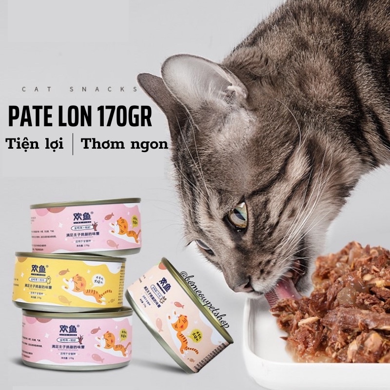 Pate Lon dinh dưỡng cho mèo lon 85gr , 170gr