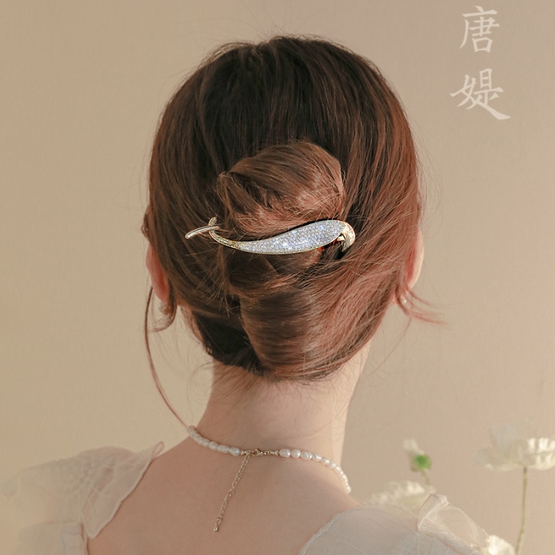 Kẹp Tóc Xoắn Lưng Cao Cấp Phong Cách Hàn Quốc Cho Nữ