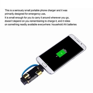 Cục sạc khẩn cấp từ tính aa / aaa micro usb có nam châm cho điện thoại android