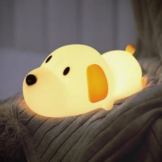 Đèn cún cảm ứng silicon ❤️FREESHIP❤️ đèn ngủ dễ thương