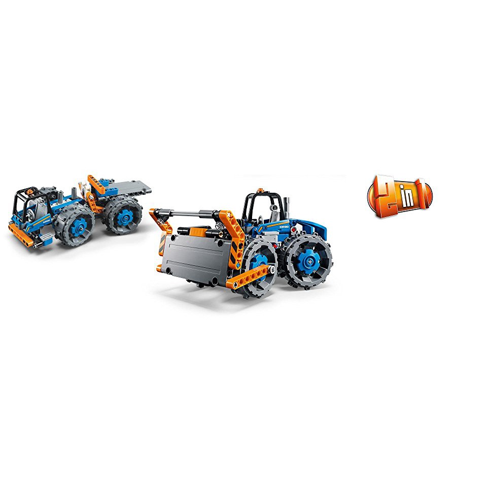 Lego Technic 42071 Bulldozer Compactador - Articulated Truck  Xe Ủi Đất - Xe Tải Nặng Chuyên Dụng 171 miếng
