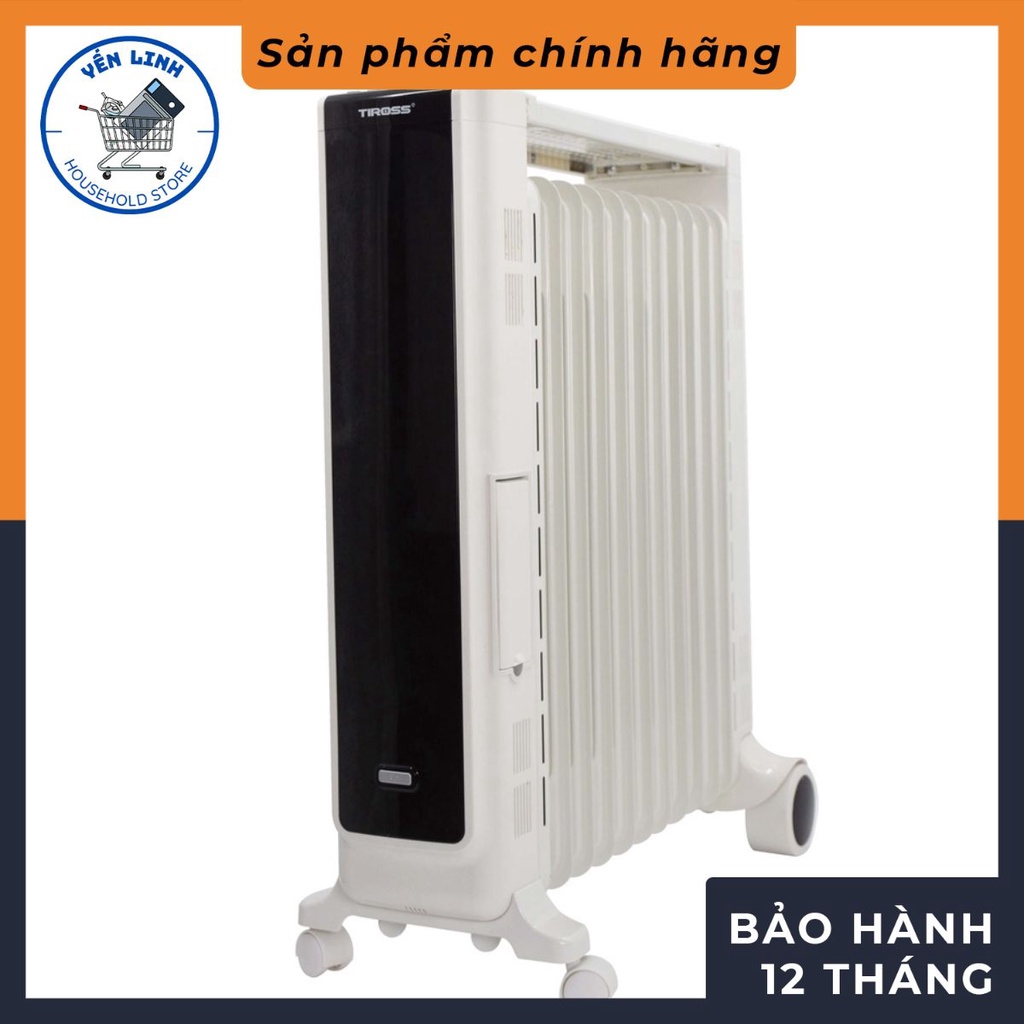 Lò sưởi dầu 11 thanh có hẹn giờ, giá phơi, hộp đựng nước tạo ẩm,điều khiển 2300W TS9212