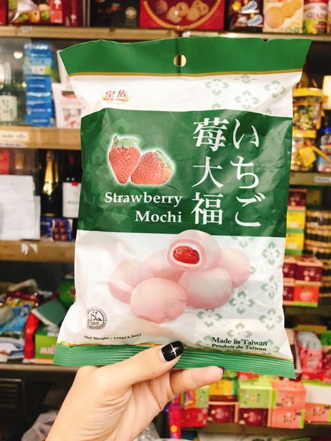 BÁNH MOCHI ĐÀI LOAN ROYAL FAMILY 120G SỮA/ TRÀ XANH/ ĐẬU ĐỎ/ DÂU TÂY/ TRÀ SỮA/ KIWI