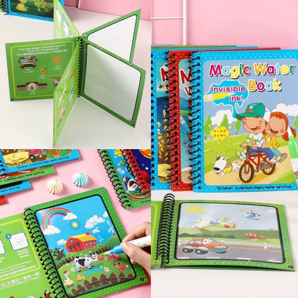 Đồ chơi màu nước ma thuật thần kì Magic Water nhiều chủ đề cho bé Master Kids