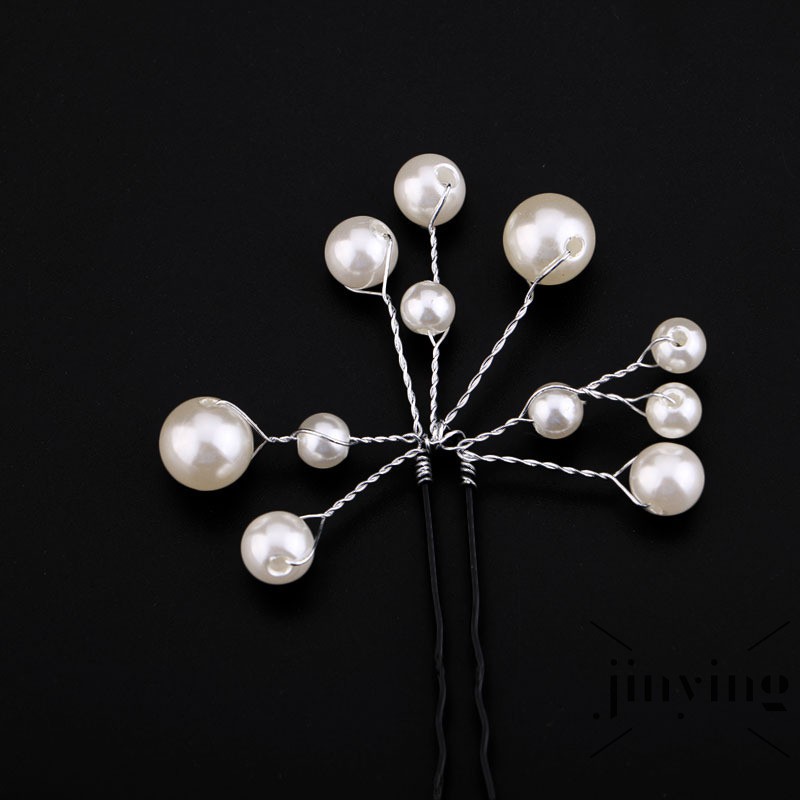 GETNOIVAS Set 6 kẹp tóc hoa thanh lịch cho cô dâu