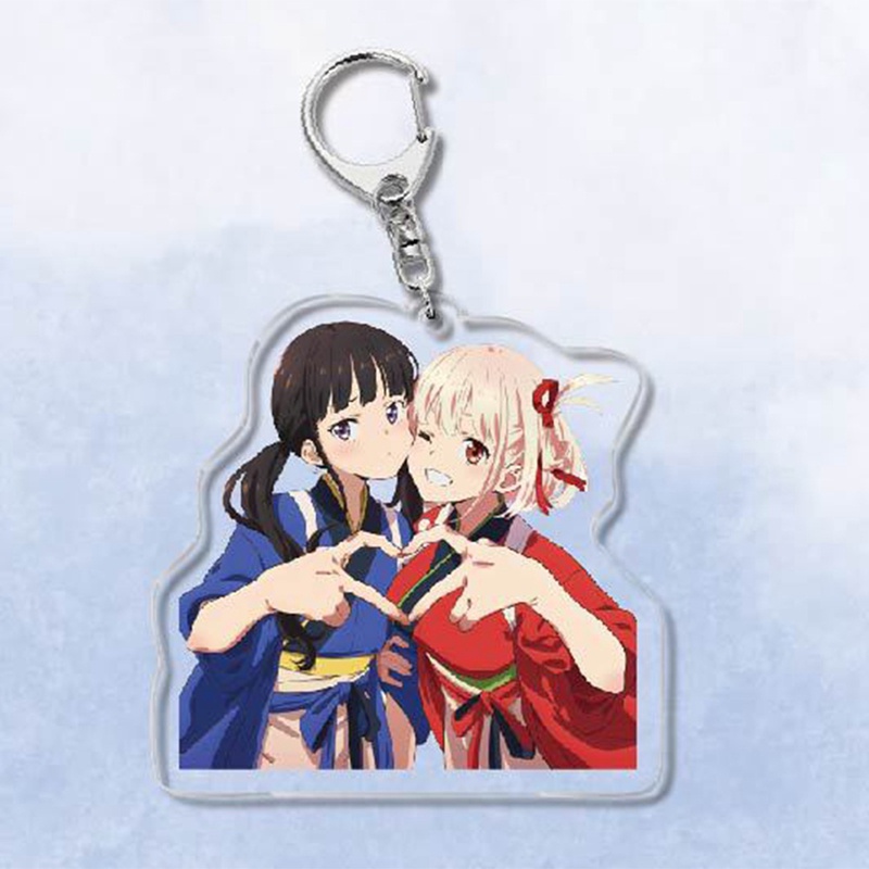 Móc Khóa Nhựa Acrylic Hình Lycoris Recoil Anime Hoa Dễ Thương