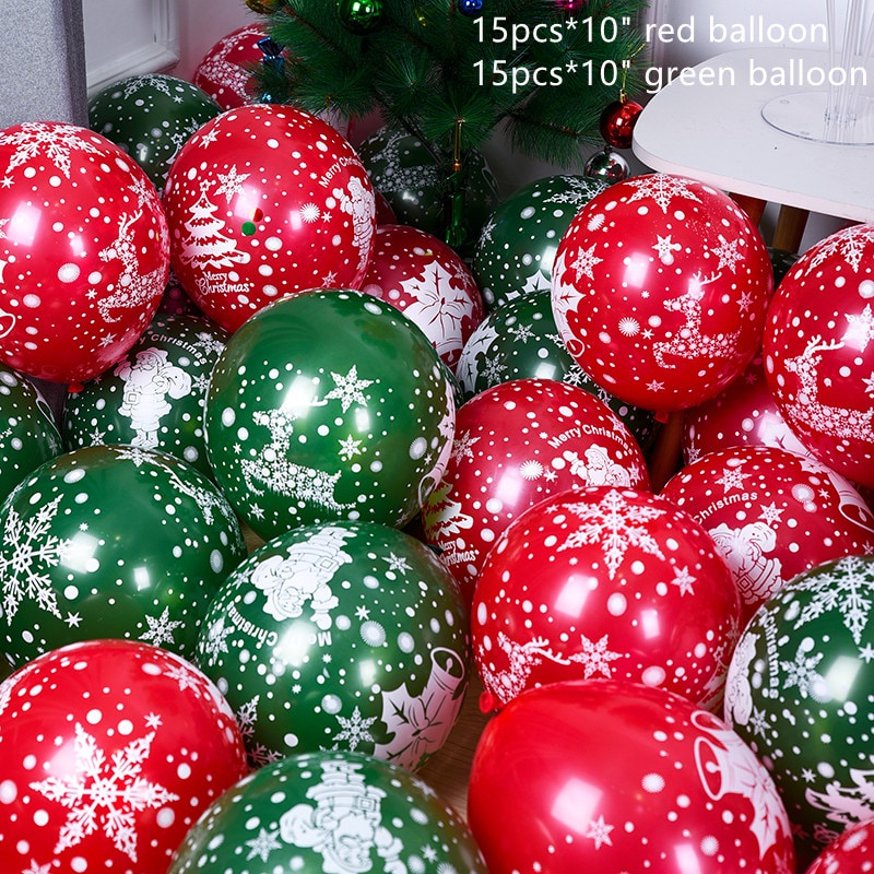 30 Bong Bóng Latex Trang Trí Giáng Sinh