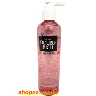 Gel Tạo Kiểu Và Giữ Nếp Tự Nhiên 250ml Double Rich Sorf Hold Chính Hãng.