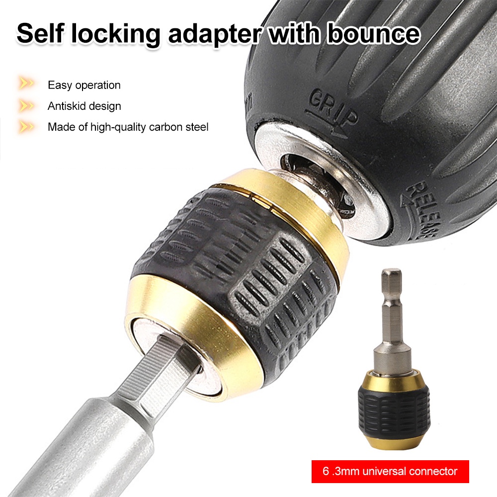 AIDEEPEN Giá đỡ mũi khoan từ tính 1 / 4 &quot;Driver 60mm chuyên dụng