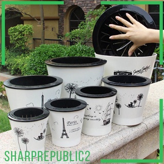 Self-watering Plant Flower Pot Plastic Planter
