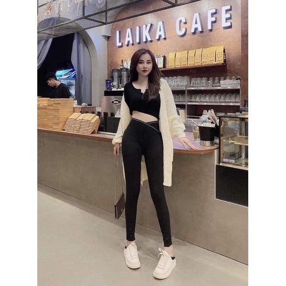 Quần legging nữ Minxinh cạp cao gen bụng dáng dài ,quần nâng mông co dãn 4 chiều S.P.O.T.R | BigBuy360 - bigbuy360.vn