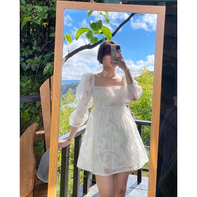 Đầm babydoll hoa nhí tay phồng (ver.3)
