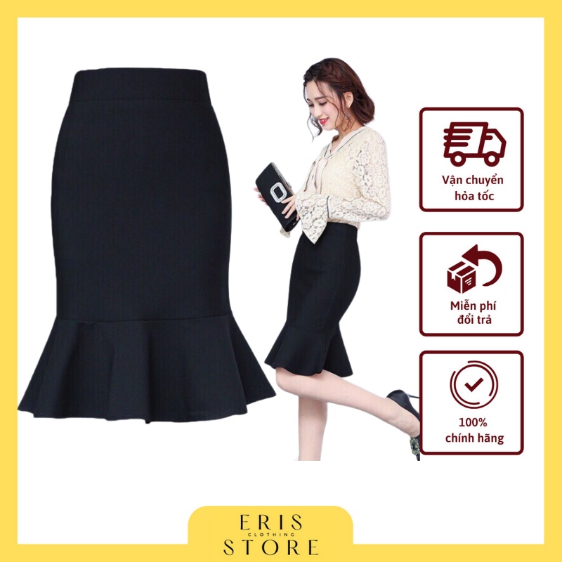 Chân váy nữ ERIS xoè đuôi cá đồ công sở chất vải siêu đẹp | BigBuy360 - bigbuy360.vn