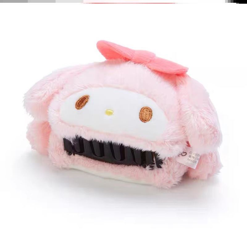 Sanrio Kẹp Tóc Hình Cinnamoroll Mymelody Kuromi Pompom Purin Hoạt Hình Dành Cho Trẻ Em