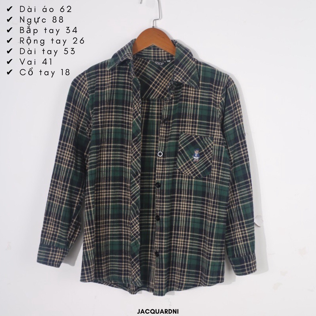 20 áo sơ mi nhung tăm vintage nữ kẻ caro 2hand/secondhand nhập Hongkong