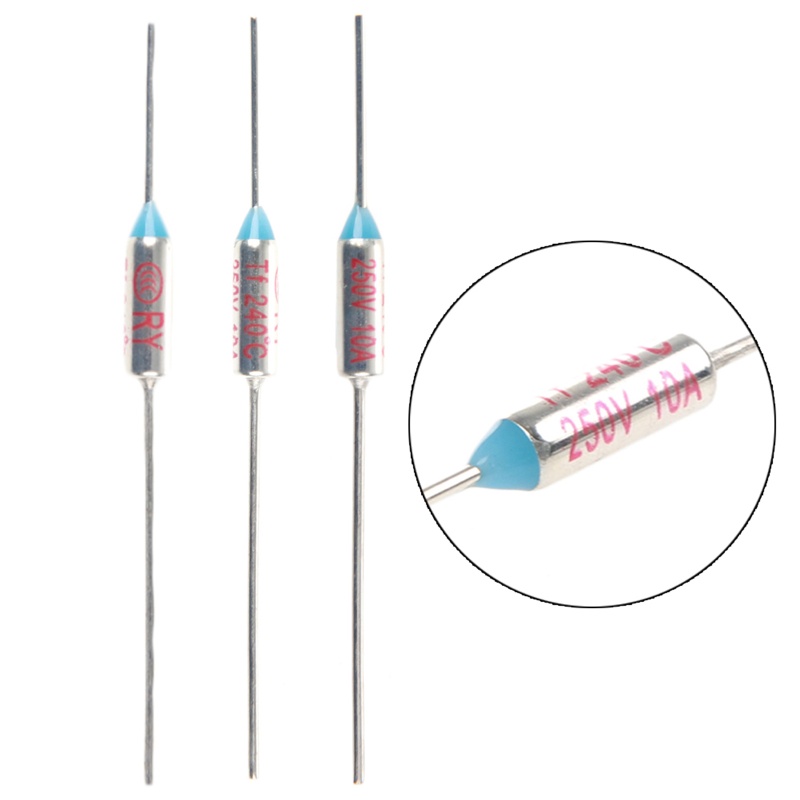 Set 20 cầu chì nhiệt 240 C RY240 TF 240 độ Celsius 10A 250 V chuyên dụng