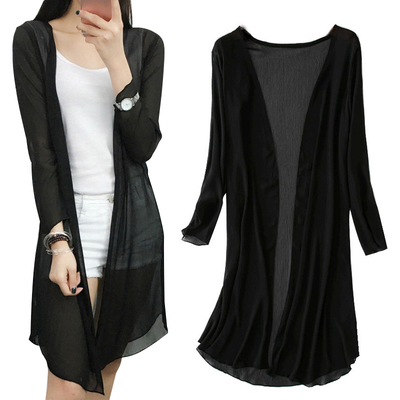 Áo choàng dài vải mỏng thời trang cho nữ | BigBuy360 - bigbuy360.vn