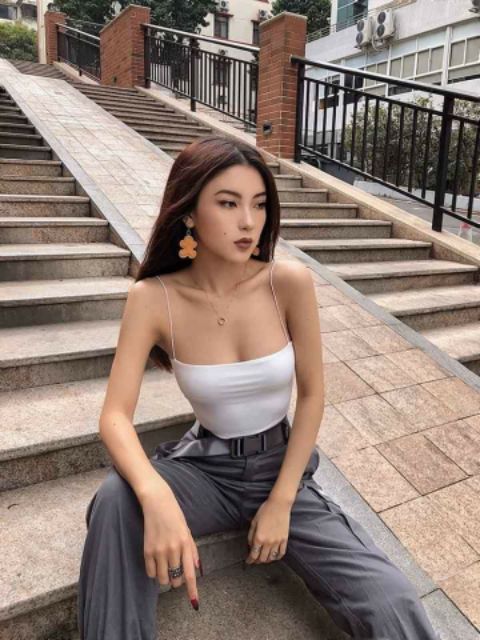 [Mã WASTUP giảm 10% tối đa 30K đơn 99K] Áo 2 dây sợi bún croptop | BigBuy360 - bigbuy360.vn