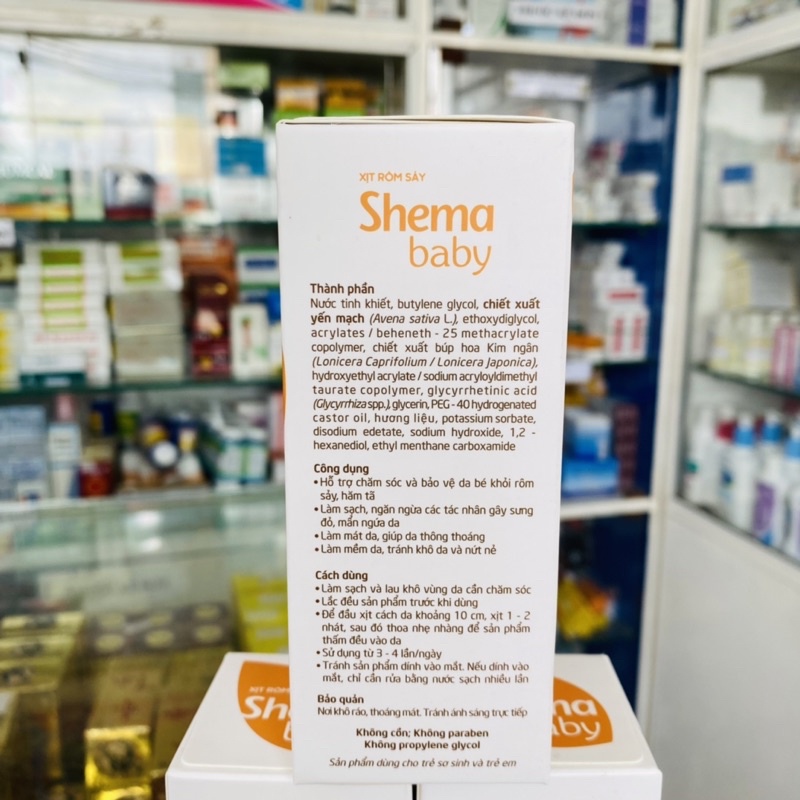 ✅ [Chính Hãng] Xịt rôm sảy Shema baby (Chai 50ml)