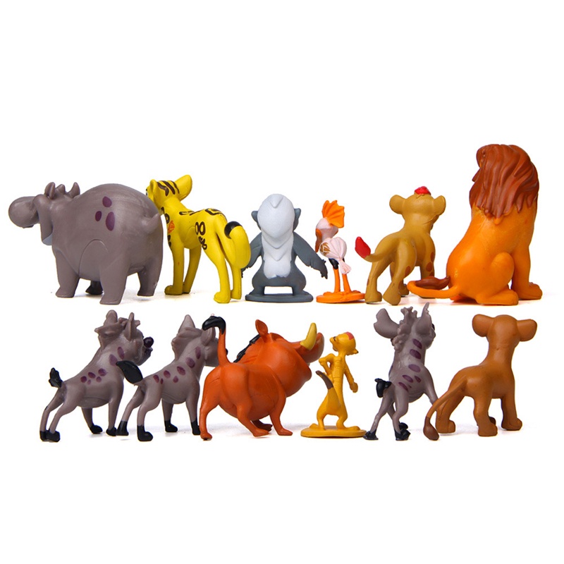 DISNEY Set 12 Mô Hình Nhân Vật Phim Hoạt Hình Vua Sư Tử Simba