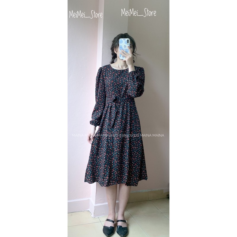 Váy hoa nhí vintage 3 màu