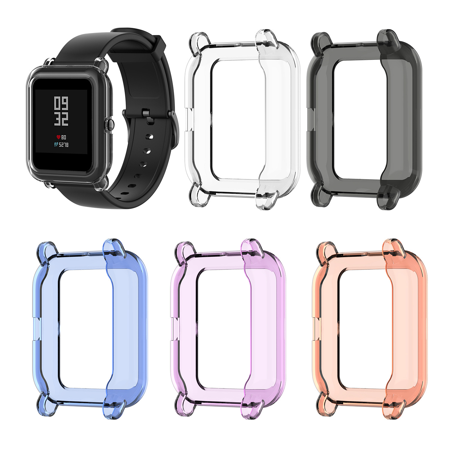 Ốp Lưng Tpu Mềm Trong Suốt Cho Huami Amazfit Bip U / Bip 1s / Pop / Bip Lite