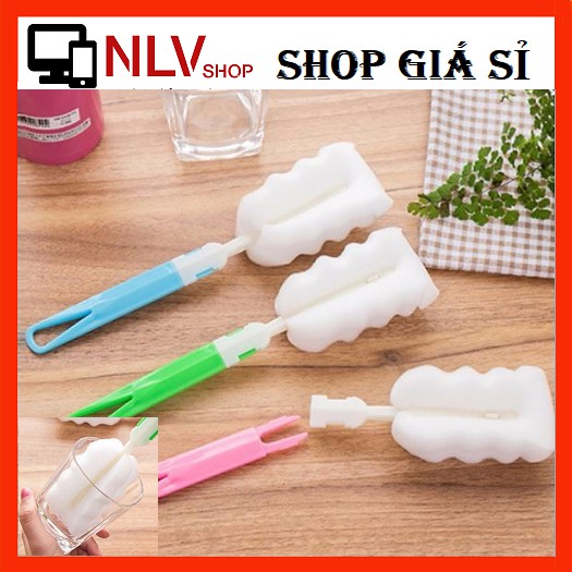 🎁Giá Sỉ🎁 Cây Rửa Ly Đầu Mút - Dụng cụ rửa ly chùi ly